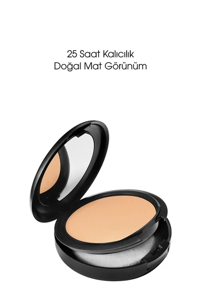 Mac Studio Fix Powder Plus Orta-yüksek Kapatıcılık Mat Bitişli Pudra Fondöten Nc25 - 15g