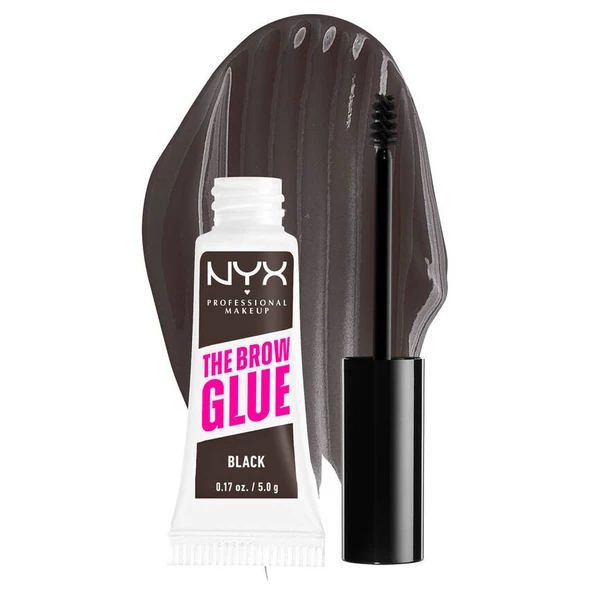 Nyx Professional Makeup The Brow Glue Instant Brow Styler Kaş Sabitleyici Maskara BLACK