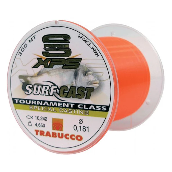 Trabucco S-Force XPS Surf Cast 300m Monofilament Misina Kalınlık (mm) : 0,30mm