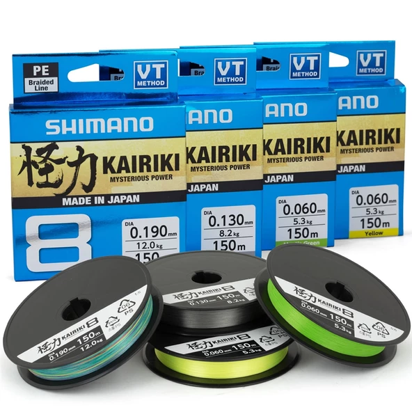 Shimano Kairiki 8B Steel Grey 150m İp Misina Kalınlık (mm) : 0,13mm - Resim 2
