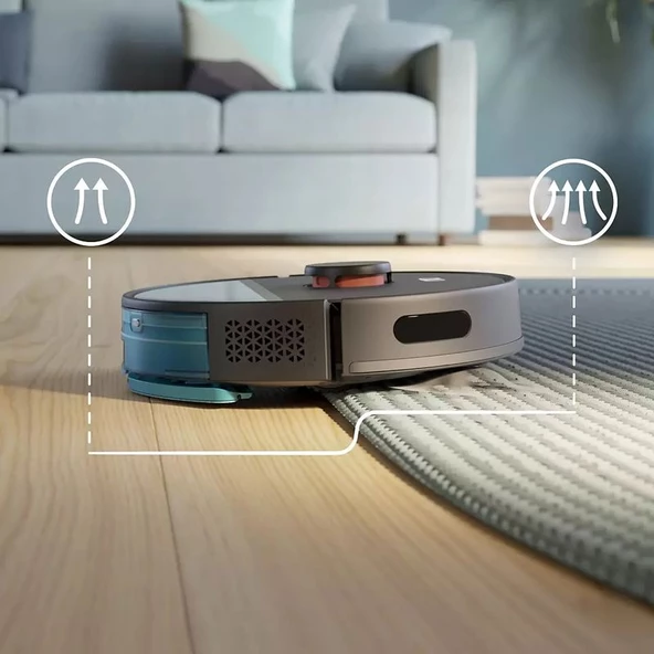 Philips HomeRun 3000 Serisi Aqua XU3000/01 Siyah Akıllı Robot Süpürge - 5