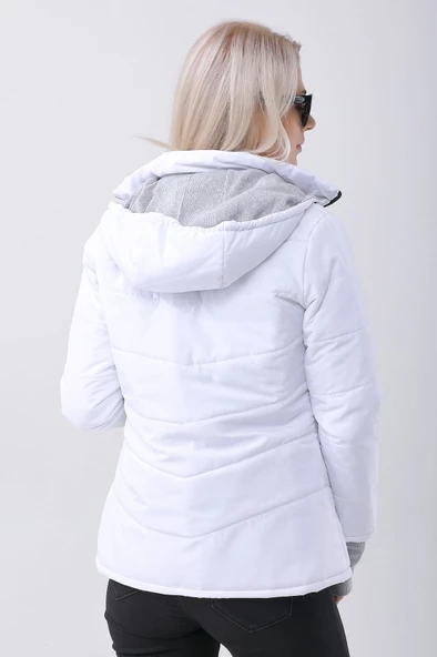 Günlük Su Geçirmez Kışlık Şişme Kadın Mont - Resim 3
