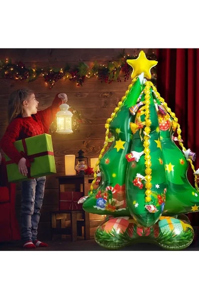 Çam Ağacı Ayakta Durabilen Folyo Balon 145x105 cm - 4