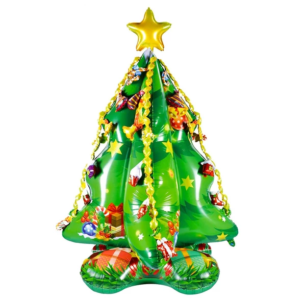 Çam Ağacı Ayakta Durabilen Folyo Balon 145x105 cm