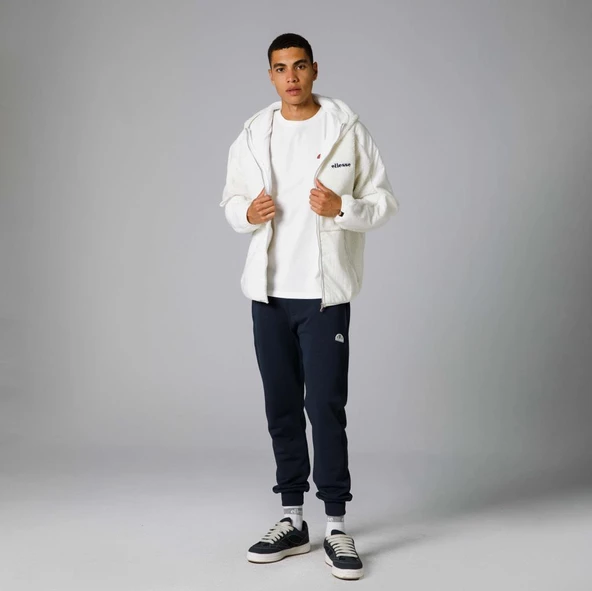 Ellesse Fermuarlı Kapüşonlu Erkek Beyaz Ceket EM250 - 6
