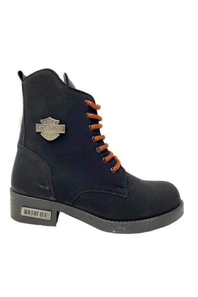 Sdf 50-1 Deri Trend Fashion Kadın Bot - Resim 2