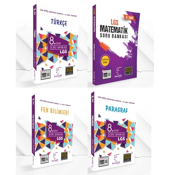 KAREKÖK YAYINLARI LGS TÜRKÇE + MATEMATİK + FEN BİLİMLERİ + PARAGRAF ürün görseli