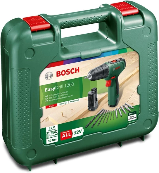 Bosch EasyDrill 1200 1.5Ah Çift Akü Delme/Vidalama Makinesi - 06039D3007 - 4
