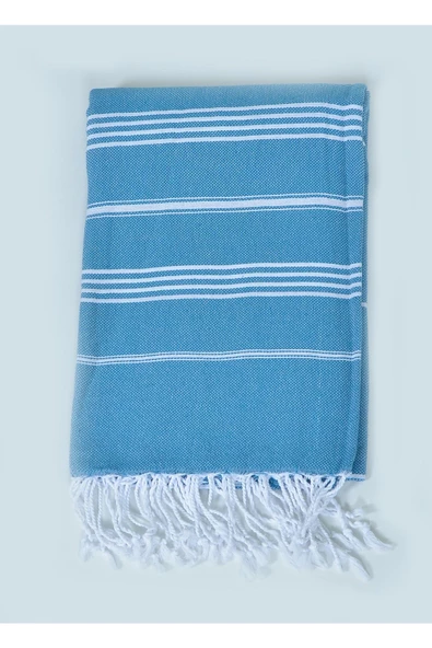 buldanstore Sultan Peştemal (AÇIK MAVİ) %100 Pamuk 90*180cm. Banyo Havlusu, Plaj Havlusu - Resim 2