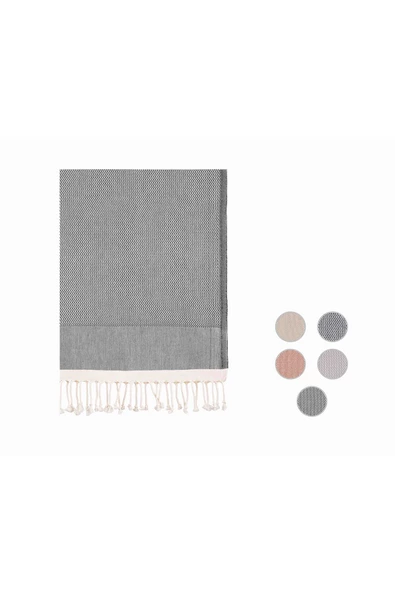 buldanstore Pıtırcık Peştemal (SİYAH) %100 Pamuk 95x180cm. Banyo Havlusu, Plaj Havlusu - 2