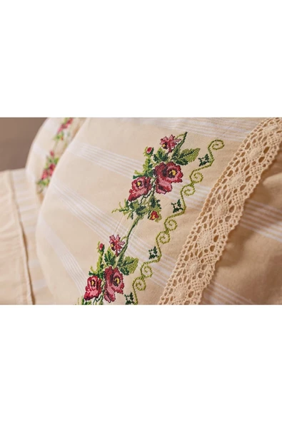 buldanstore Kaneviçe Pike Takımı El Işlemeli Çift Kişilik (MOR) - 3