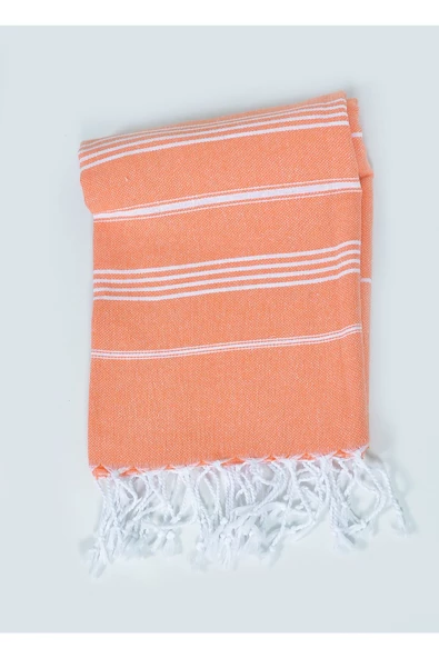buldanstore Sultan Peştemal (TURUNCU) %100 Pamuk 90*180cm. Banyo Havlusu, Plaj Havlusu - 2