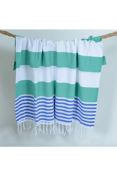 buldanstore Marin Peştemal (YEŞİL) %100 Pamuk 90*180cm. Banyo Havlusu, Plaj Havlusu - 5