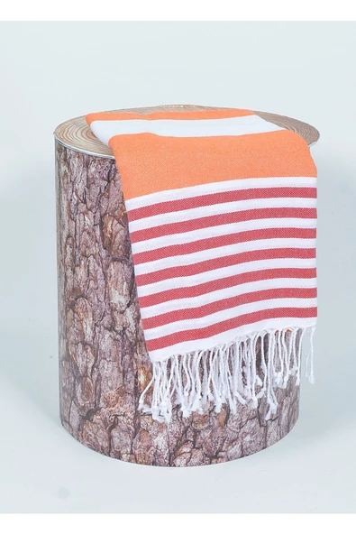 buldanstore Marin Peştemal (TURUNCU) %100 Pamuk 90*180cm. Banyo Havlusu, Plaj Havlusu - 4