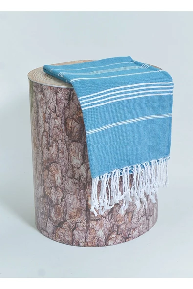 buldanstore Sultan Peştemal (AÇIK MAVİ) %100 Pamuk 90*180cm. Banyo Havlusu, Plaj Havlusu - Resim 4