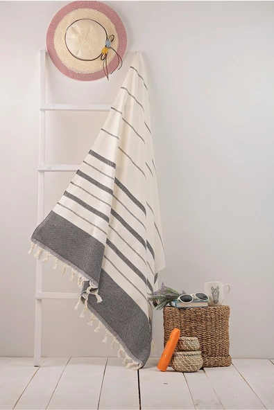 buldanstore Bianca Peştemal %80 Pamuk %20 Bambu 95x180cm. Banyo Havlusu, Plaj Havlusu - 2