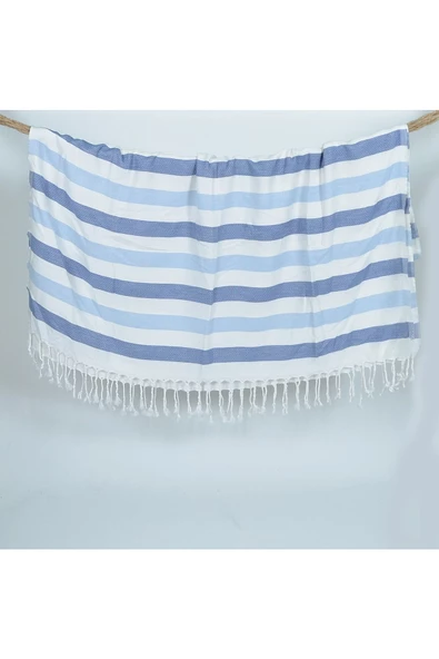 buldanstore Ark Peştemal (MAVİ) %100 Pamuk 90*180cm Banyo Havlusu, Plaj Havlusu - 4