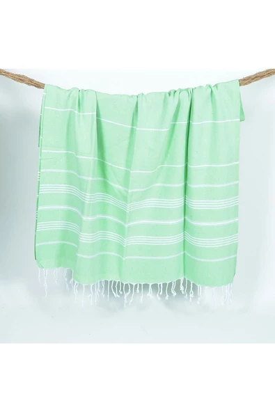 buldanstore Sultan Peştemal (AÇIK YEŞİL) %100 Pamuk 90*180cm. Banyo Havlusu, Plaj Havlusu - 4