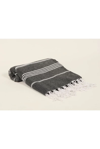 buldanstore Sultan Peştemal (SİYAH) %100 Pamuk 90*180cm. Banyo Havlusu, Plaj Havlusu - 5