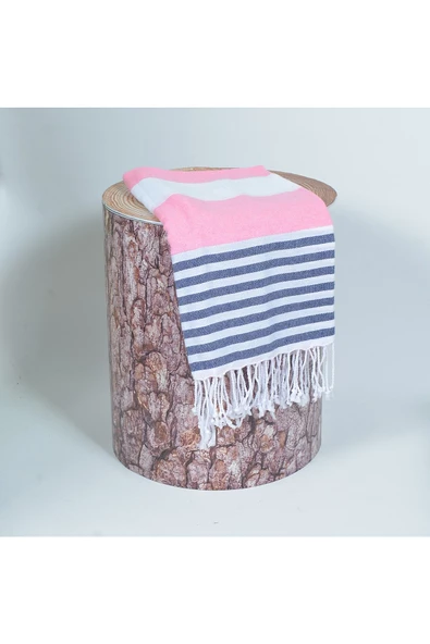 buldanstore Marin Peştemal (PEMBE) %100 Pamuk 90*180cm. Banyo Havlusu, Plaj Havlusu - 4