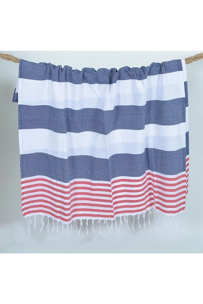 buldanstore Marin Peştemal (LACİVERT) %100 Pamuk 90*180cm. Banyo Havlusu, Plaj Havlusu - 5