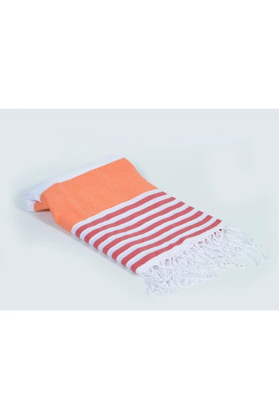 buldanstore Marin Peştemal (TURUNCU) %100 Pamuk 90*180cm. Banyo Havlusu, Plaj Havlusu - 2