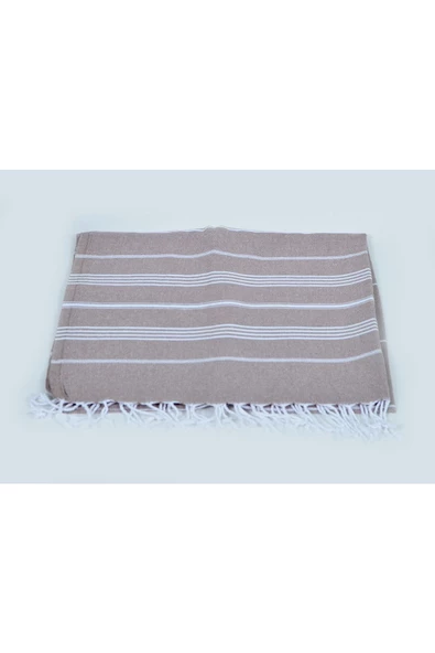 buldanstore Sultan Peştemal (KAHVERENGİ) %100 Pamuk 90*180cm. Banyo Havlusu, Plaj Havlusu - 3