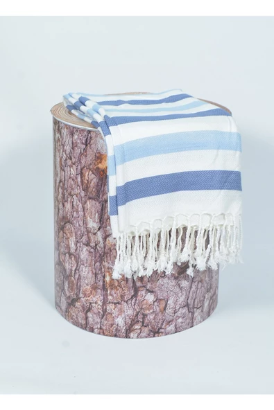 buldanstore Ark Peştemal (MAVİ) %100 Pamuk 90*180cm Banyo Havlusu, Plaj Havlusu - 3