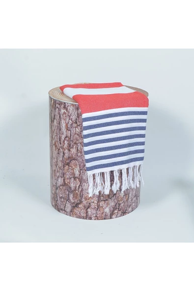 buldanstore Marin Peştemal (KIRMIZI) %100 Pamuk 90*180cm. Banyo Havlusu, Plaj Havlusu - 4