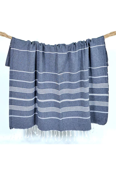 buldanstore Sultan Peştemal (SİYAH) %100 Pamuk 90*180cm. Banyo Havlusu, Plaj Havlusu - 3