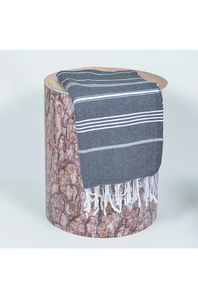 buldanstore Sultan Peştemal (SİYAH) %100 Pamuk 90*180cm. Banyo Havlusu, Plaj Havlusu - 2