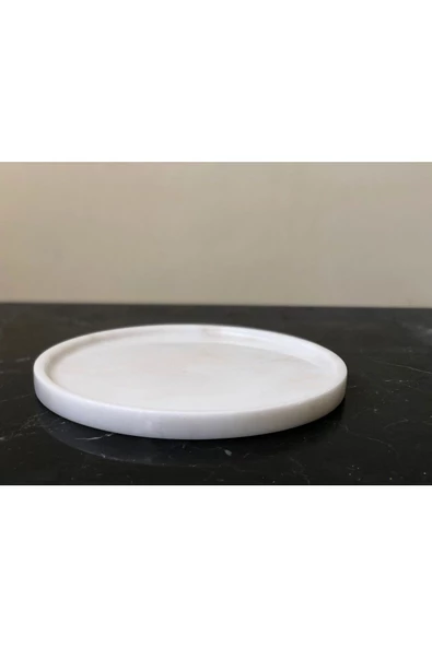 Modestmar Doğal Mermer Yuvarlak Tepsi Mrm0091 - 2