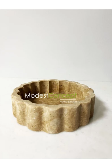 Modestmar Traverten Kase Kenar ve İç Detaylı 20cm - 2