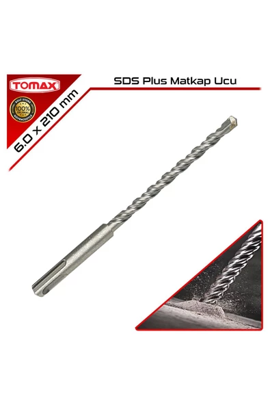 Tomax SDS Plus Matkap Ucu | 6 x 210 mm