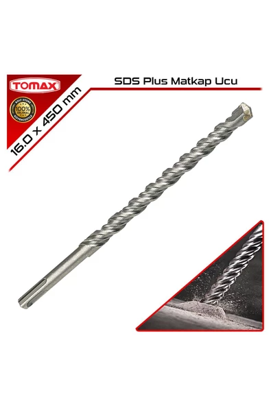 Tomax SDS Plus Matkap Ucu | 16 x 450 mm