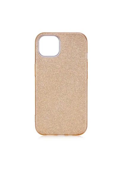 iPhone 13 Uyumlu Zore Shining Silikon-Gold