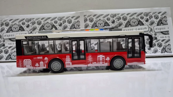 Işıklı Sesli Oyuncak Şehir Otobüsü Oyuncak Yolcu Metrobüsü