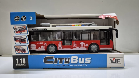 Işıklı Sesli Oyuncak Şehir Otobüsü Oyuncak Yolcu Metrobüsü - 3