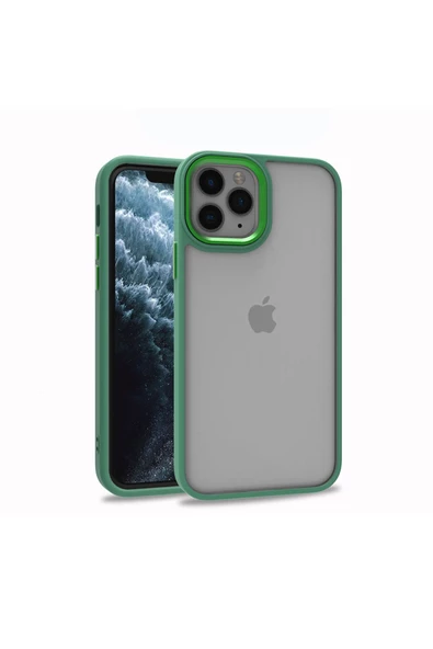 iPhone 11 Pro Max Uyumlu Zore Flora Kılıf-Yeşil