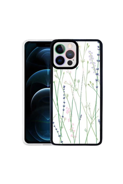 iPhone 13 Pro Max Uyumlu Zore M-Fit Desenli Kılıf-Flower No4