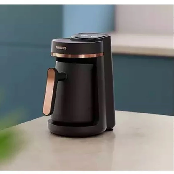 Philips HDA150/60 Siyah-Parlak Bakır Türk Kahve Makinesi - 2