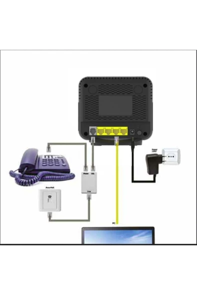 Türk Telekom Zyxel 3313-B10A 300 Mbps 4 Port Siyah Vdsl2 Kablosuz Modem (Kutulu-Yenilenmiş) - 3