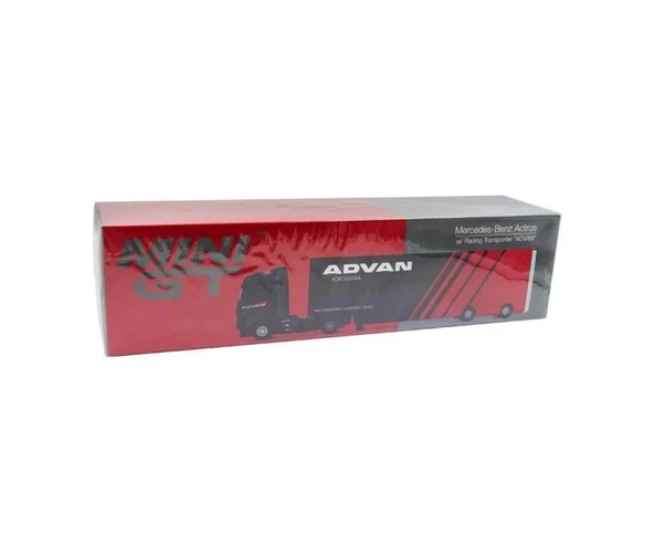 Mini Gt 1/64 Mercedes-Benz Actros w/ Racing Transporter "ADVAN" Model Araba ürün görseli 1