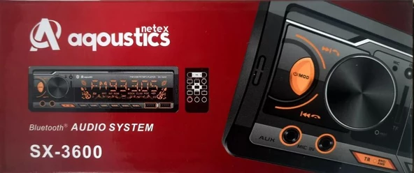 Netex Aqoustics Sx-3600 4x60W Bt 2xUsb 7Renk Ambians Aydınlatmalı Oto Teyp - 3