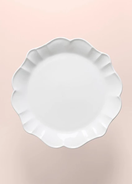 The Mia Grande Pasta Kek Standı Beyaz 32x12 cm GRD0011 - Resim 4