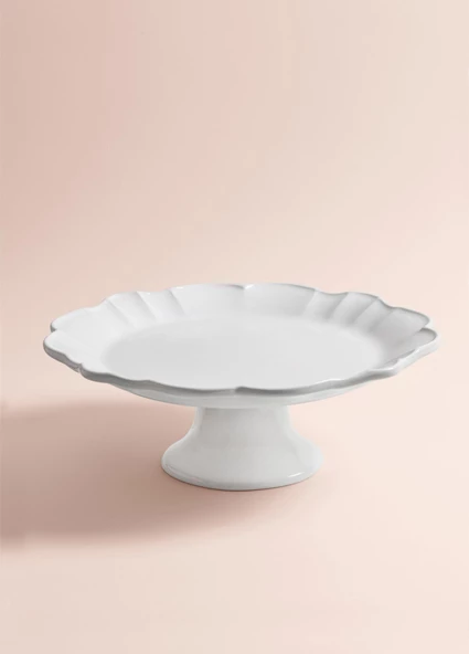 The Mia Grande Pasta Kek Standı Beyaz 32x12 cm GRD0011 - Resim 5