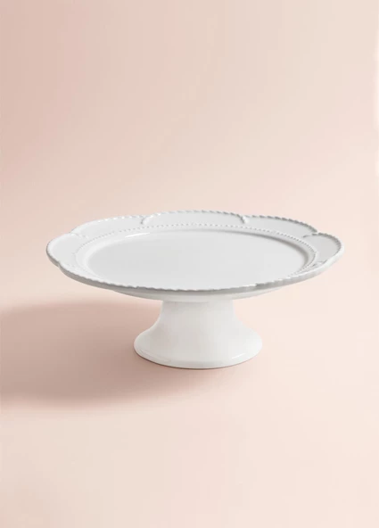 The Mia Grande Pasta Kek Standı Beyaz 31x12 cm GRD0014 - Resim 5