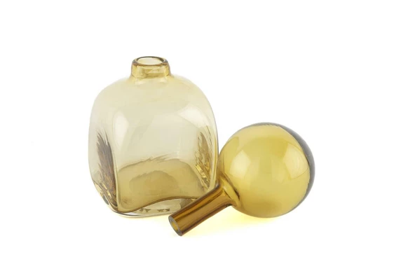 Mikasa Moor Amber Kapaklı Cam Vazo 11x22cm - Resim 2