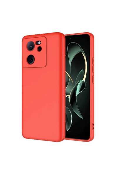 Xiaomi Mi 13T Pro Uyumlu Zore  Mara Lansman Kılıf-Kırmızı