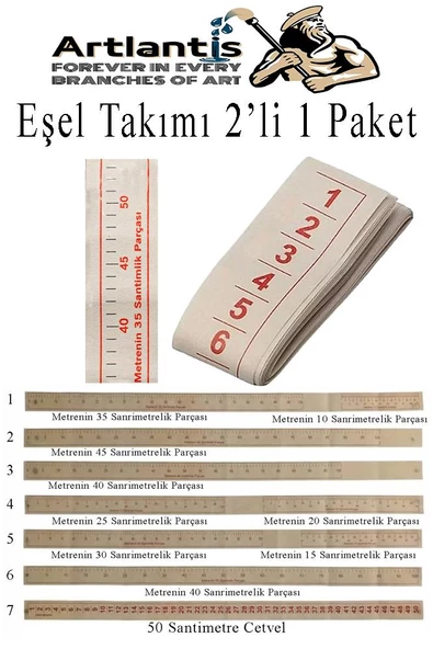 Eşel Takımı 3 lü Büyük Pistole Takımı ve 10 Adet Yağlı Kağıt Milaj Seti 1 Paket Eşel Cetveli Parşömen Kağıdı Moda Tasarı - 2